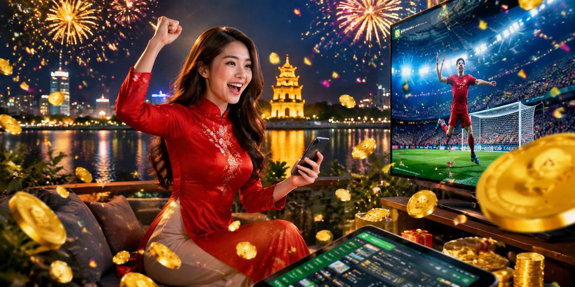 Người dùng Hà Nội mặc áo dài theo dõi kèo esports trên điện thoại tại quán cà phê