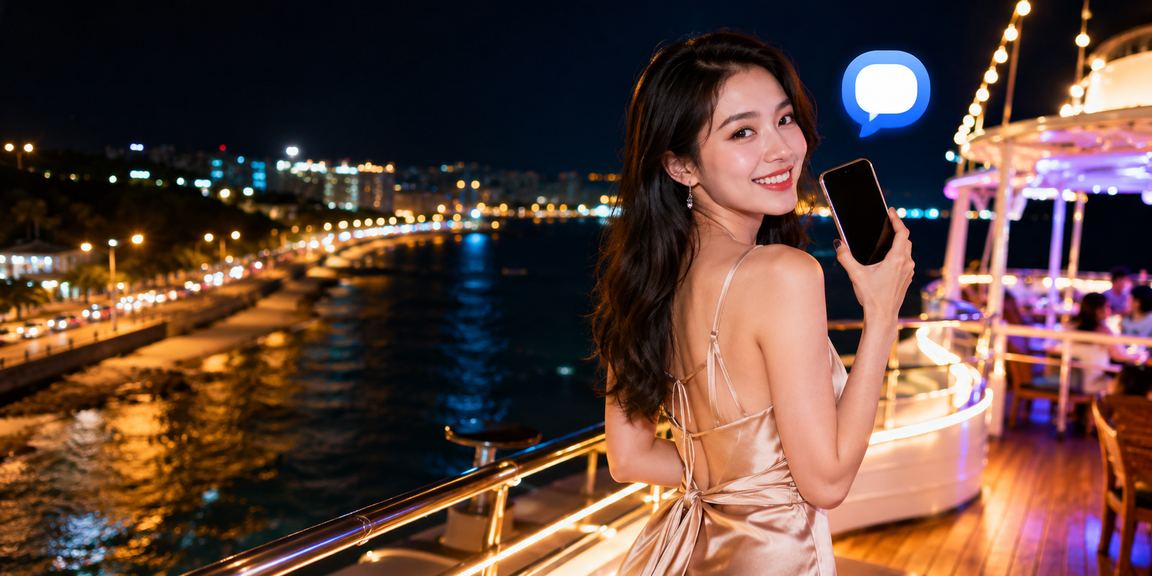 Người dùng thư giãn chơi casino di động tại bãi biển Phan Thiết